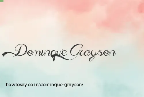 Dominque Grayson