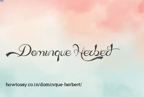 Dominque Herbert