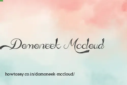 Domoneek Mccloud
