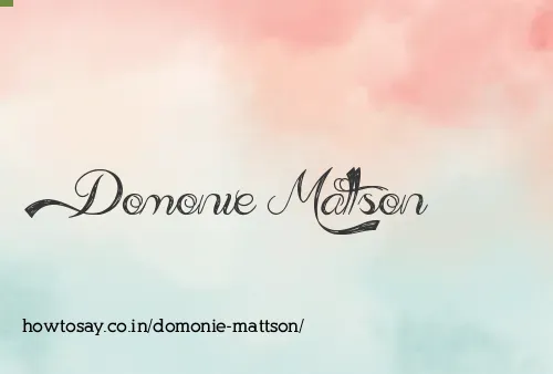 Domonie Mattson