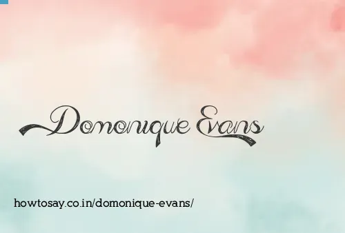 Domonique Evans