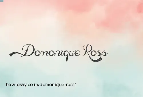 Domonique Ross