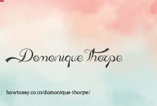 Domonique Thorpe