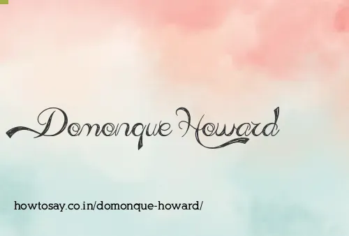 Domonque Howard