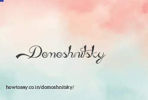 Domoshnitsky