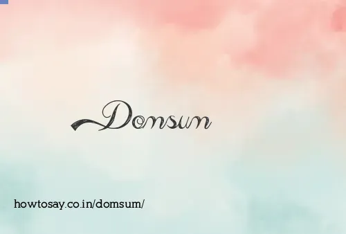Domsum