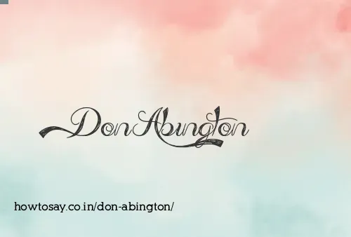 Don Abington