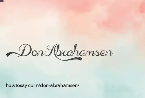 Don Abrahamsen