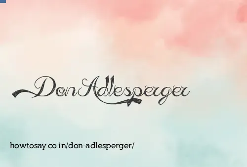 Don Adlesperger