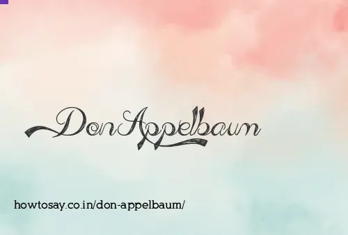 Don Appelbaum