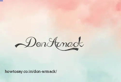 Don Armack