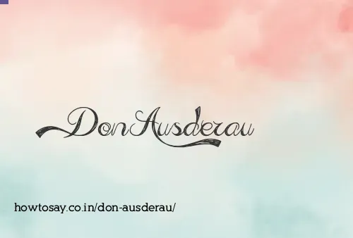 Don Ausderau