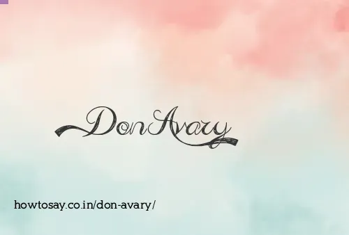 Don Avary