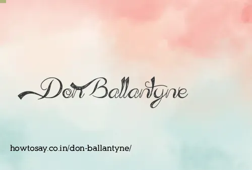 Don Ballantyne