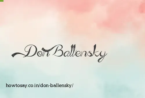 Don Ballensky