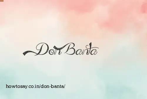 Don Banta