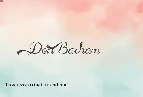 Don Barham