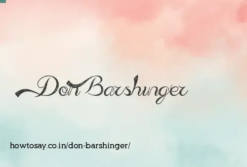 Don Barshinger