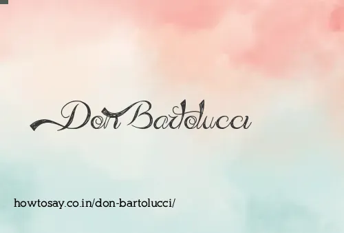 Don Bartolucci