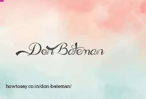 Don Bateman