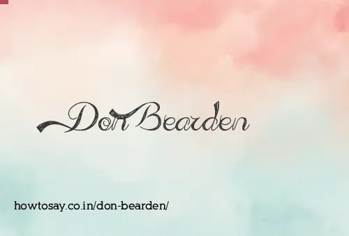 Don Bearden