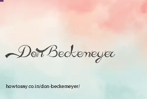 Don Beckemeyer