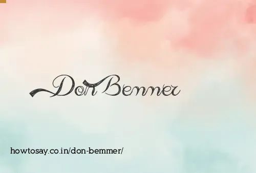 Don Bemmer