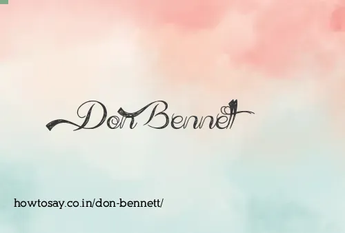 Don Bennett