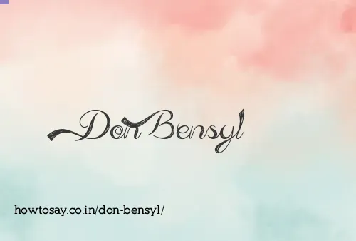 Don Bensyl