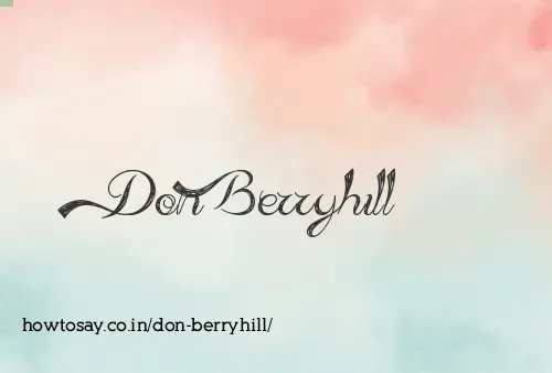 Don Berryhill