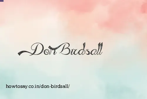 Don Birdsall