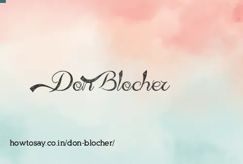 Don Blocher