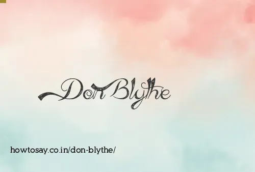 Don Blythe