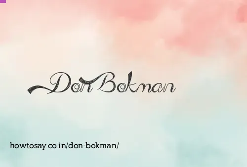 Don Bokman