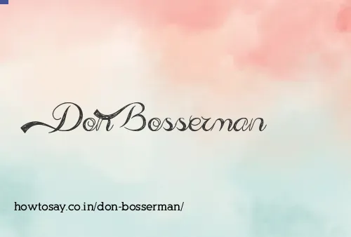 Don Bosserman