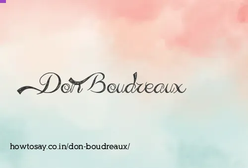Don Boudreaux