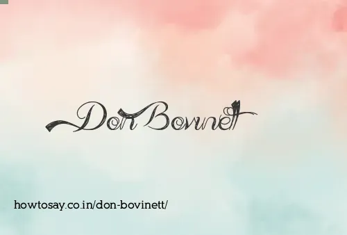 Don Bovinett