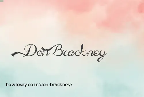 Don Brackney