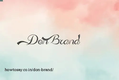 Don Brand