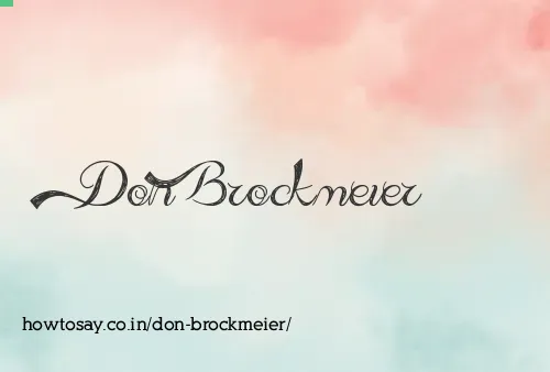 Don Brockmeier