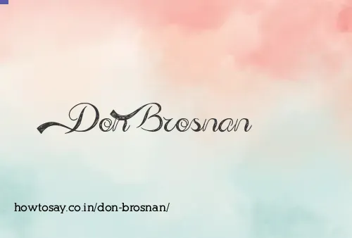 Don Brosnan
