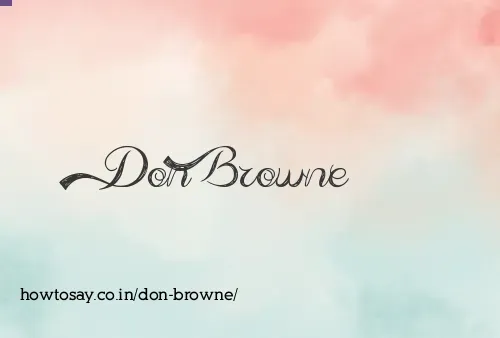 Don Browne