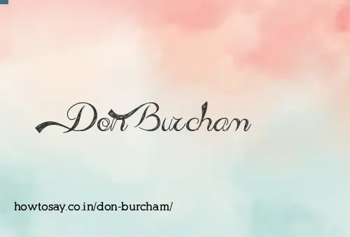 Don Burcham