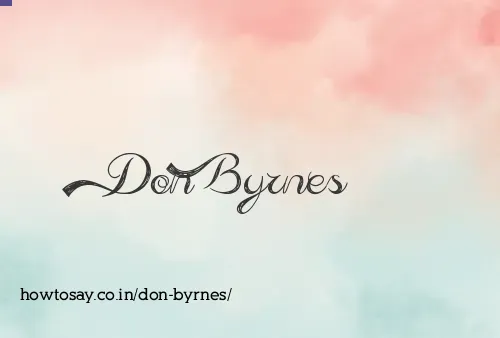 Don Byrnes