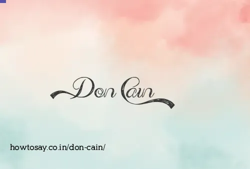 Don Cain