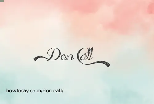Don Call