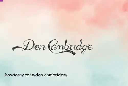 Don Cambridge