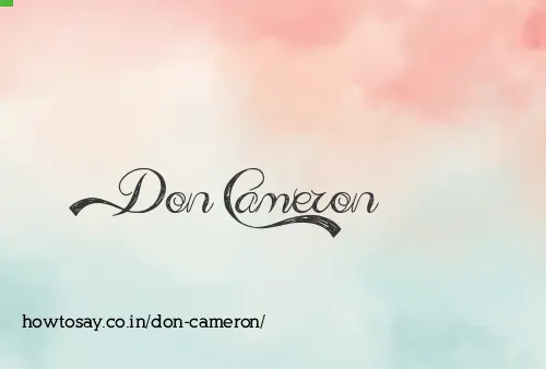 Don Cameron