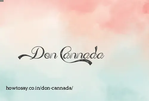 Don Cannada