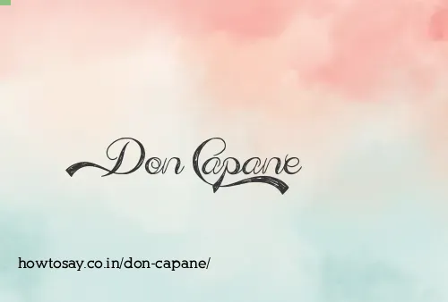 Don Capane